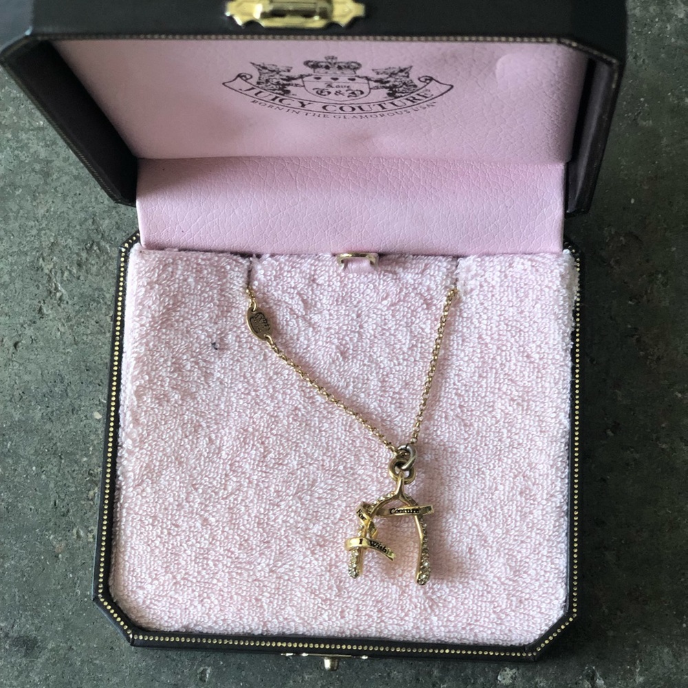 Juicy Couture wishbone necklace